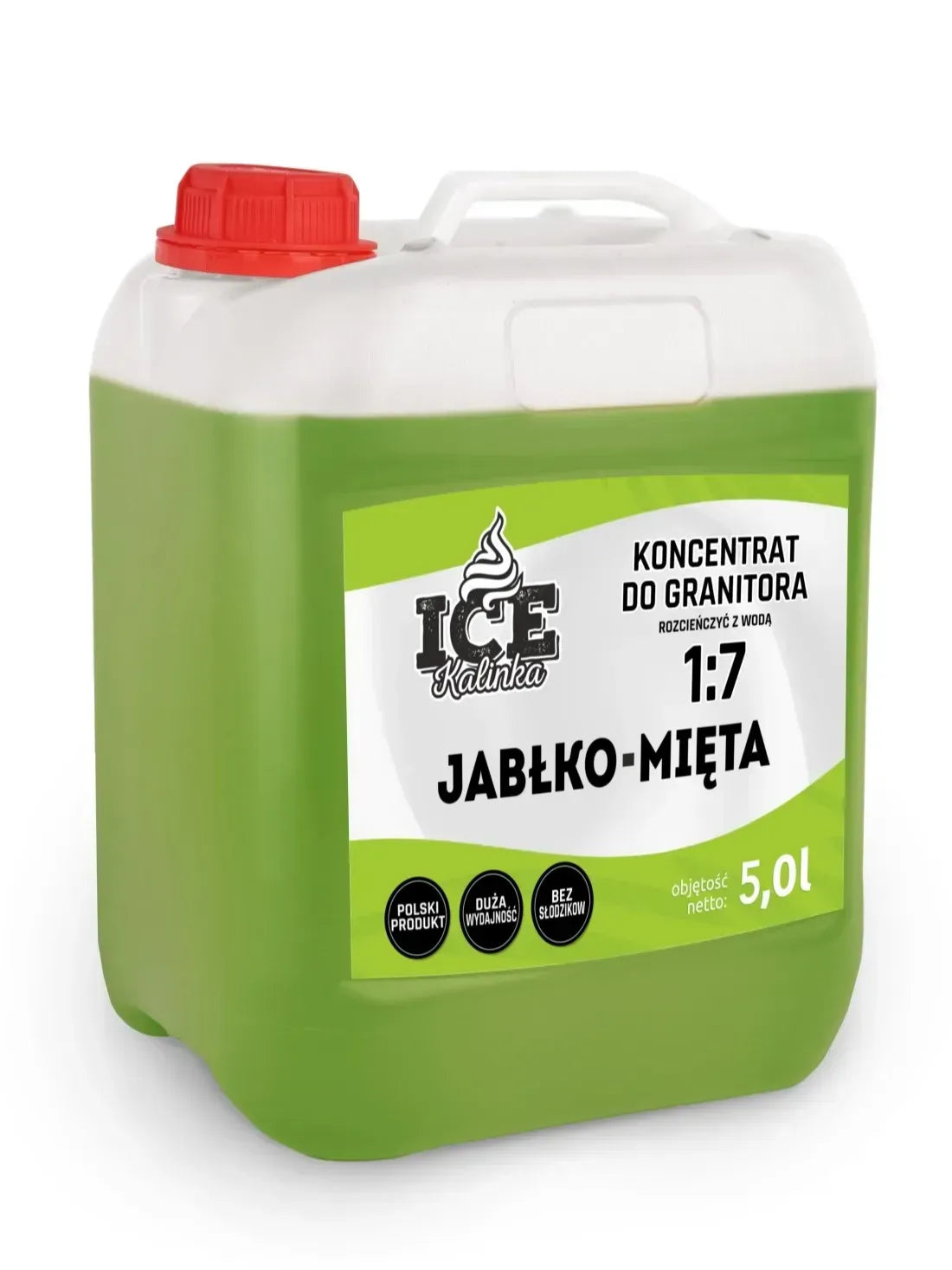 Сироп для слашу ЯБЛУКО-М'ЯТА 5л, концентрат 1:7