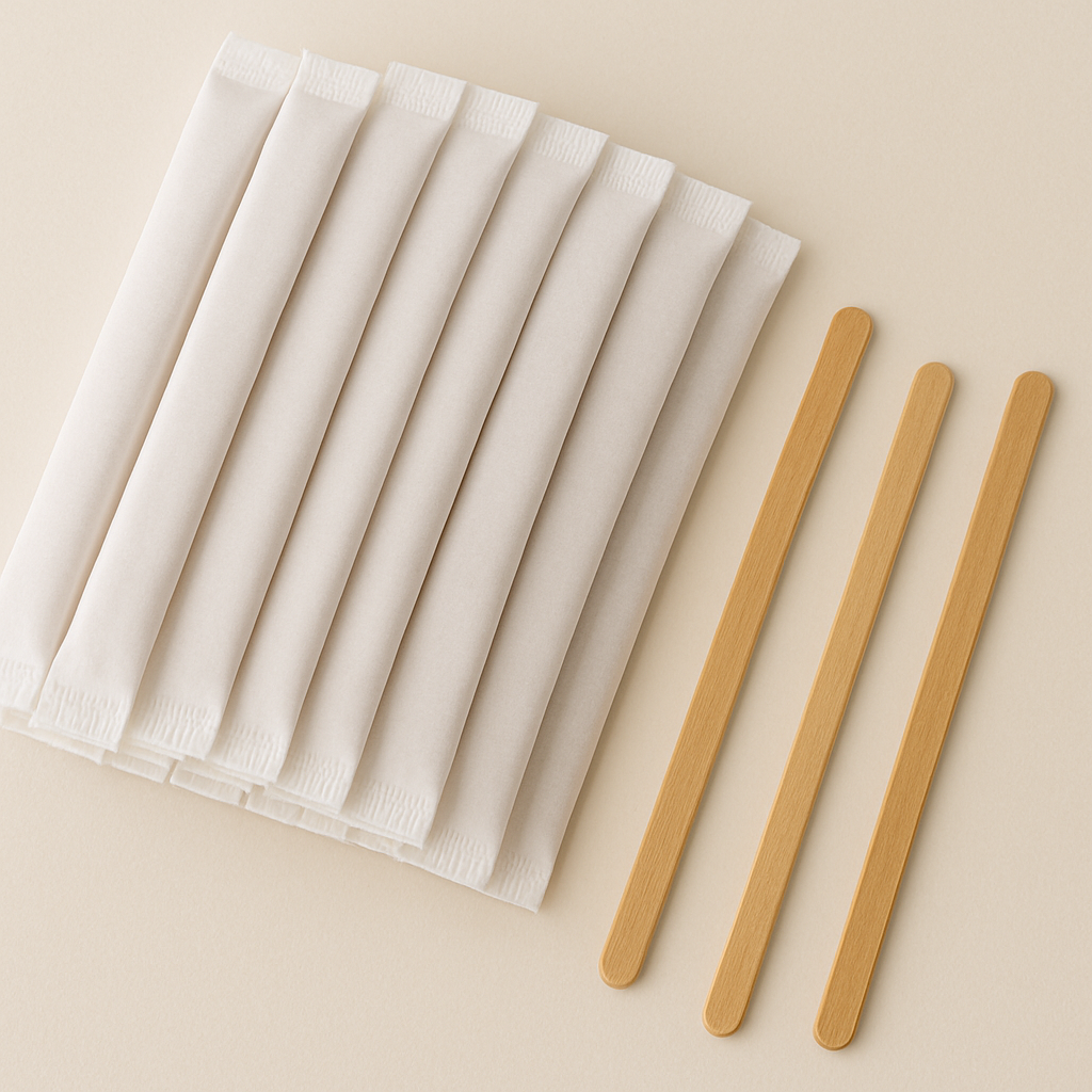 Мішалка дерев’яна в індивід. папер. упак. 140 мм