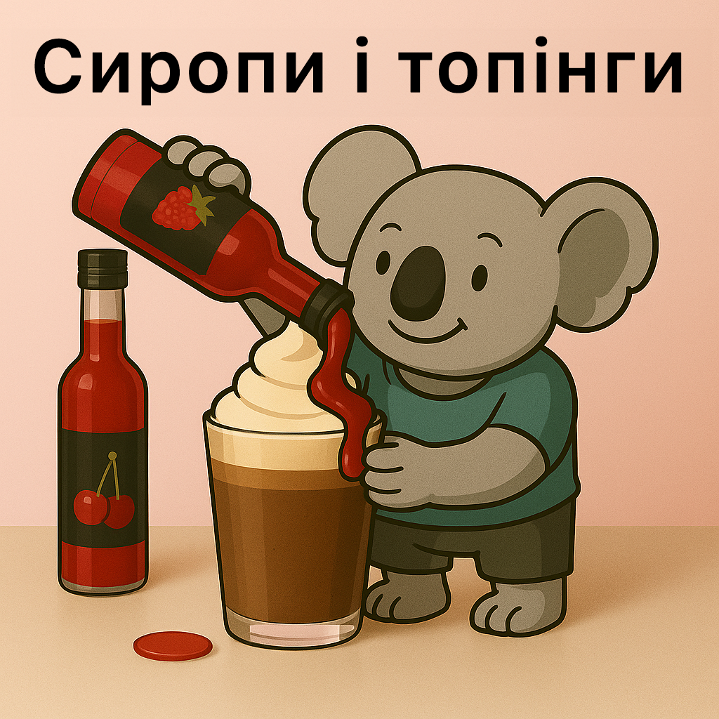 Сиропи і топінги