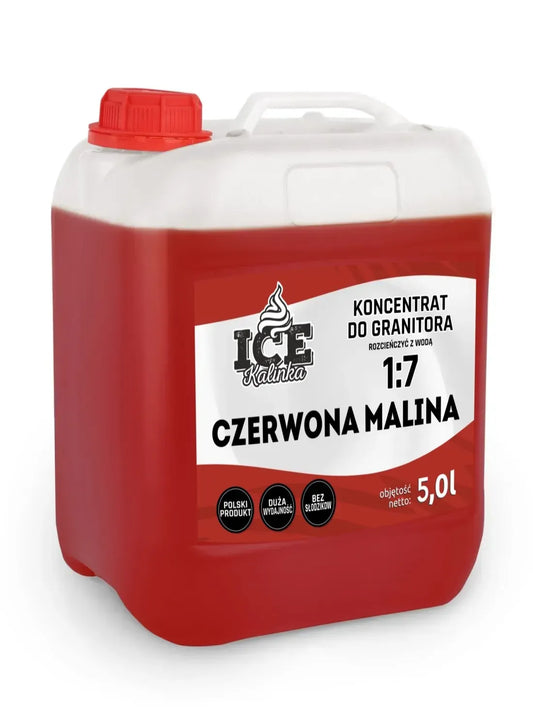 Сироп для слашу ЧЕРВОНА МАЛИНА 5л, концентрат 1:7