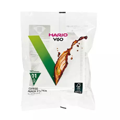 Фільтри паперові для пуровера Hario V60 01, 100 шт