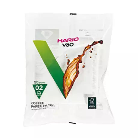 Фільтри паперові для пуровера Hario V60 02, 100 шт