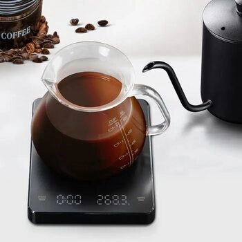 Ваги для кави еспресо Coffee Scale чорні